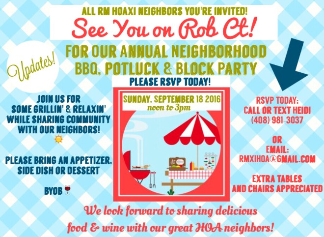 Block Party Reminder.